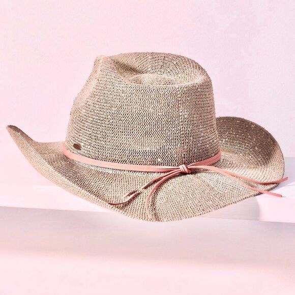 Anthropologie Sparkle Cowboy Rancher Hat